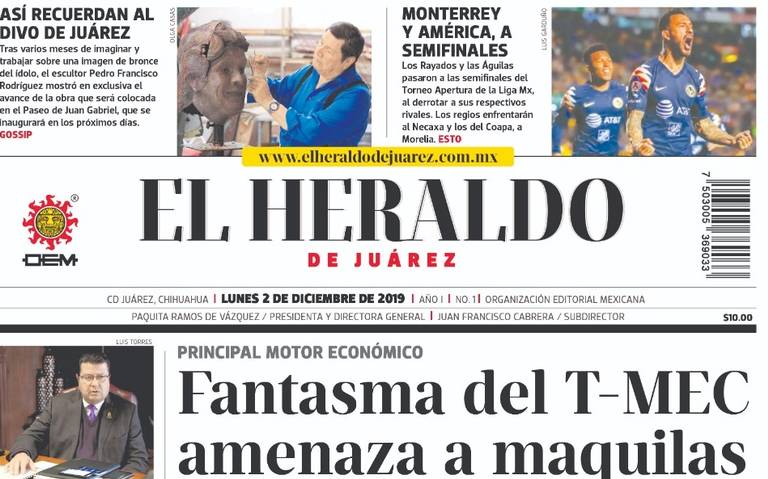 Surge el Heraldo de Juárez - El Heraldo de Chihuahua | Noticias Locales,  Policiacas, de México, Chihuahua y el Mundo