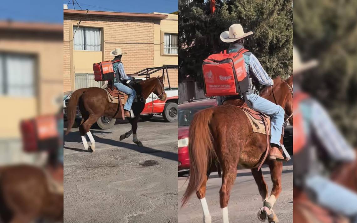 Young man distributes food on horseback in Delicias, Chihuahua and goes viral on TikTok (VIDEO) – El Heraldo de Chihuahua