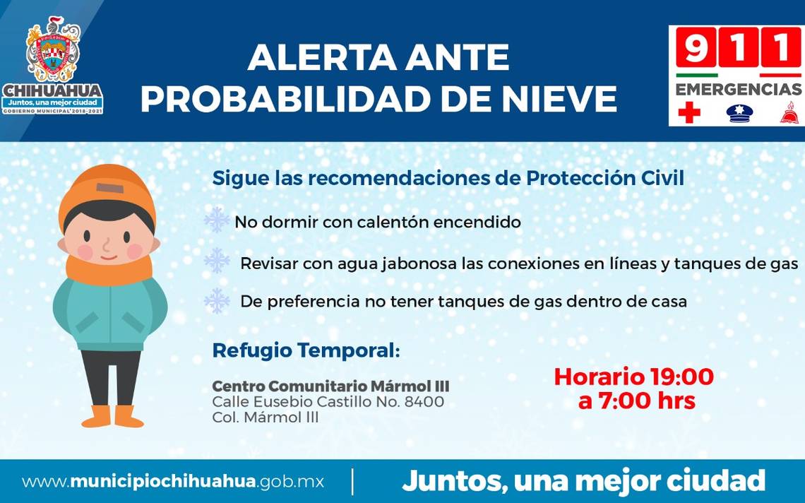 Protección Civil declara la alerta por nieve y frío